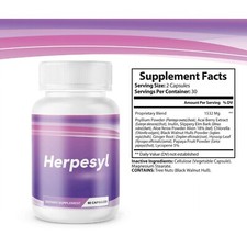 Herpesyl Pills Capsules Supplement Tablets Purple Bottle picture