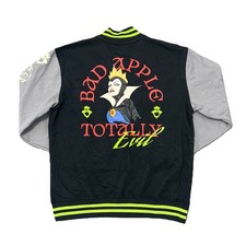 Disney Snow White & The Evil Queen Poison Apple Embroidered Varsity Jacket | XS picture
