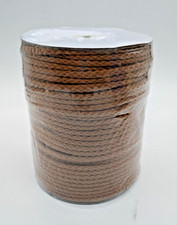 Brown Braided Macrame Cord Rope Spool Upholstery Welting Piping Craft Trim picture