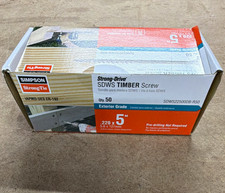 Simpson Strong-Tie SDWS Timber Screws .220 x 5 in Exterior, 50ct SDWS22500DB-R50 picture
