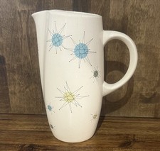 Franciscan Atomic Starburst Vintage 1950’s Rare 10 inch, 56 ounce Pitcher picture