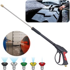 4000PSI High Pressure Car Power Washer Spray Gun Wand Lance Nozzle Tips Hose Kit picture