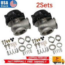 2Sets 44MM Wastegate External For Turbo V-Band Flange Spring MV-R 14PSI picture