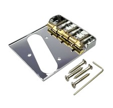 Telecaster Chrome Bridge w/ Compensated Brass Saddles & Cut-Down Sides picture
