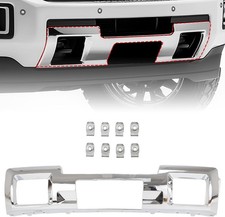 Front Bumper Skid Plate Compatible with 2015-2019 GMC Sierra 2500 3500 HD Chrome picture