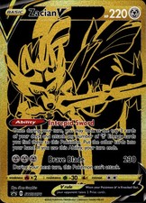 2020 Pokemon Zacian V SWSH076 Gold Holo Black Star Promo Sword & Shield picture