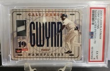 2001 Fleer Platinum NamePlates Patch Tony Gwynn /70 - PSA 6  picture
