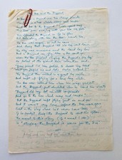 Garth Williams ~ ORIGINAL UNPUBLISHED MANUSCRIPT for a Children’s Book picture
