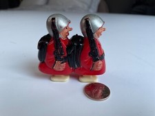 Vintage Marx Hap Hop Red Army Marching Figures Hard Plastic Toy picture