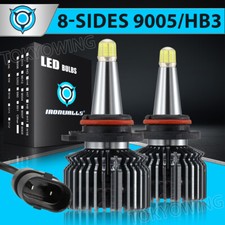 8-sides 9005 HB3 LED Headlight Bulbs Kits Super Bright White High Beam 1500000LM picture