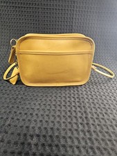 Coach Carnival Crossbody Leather Yellow Zip Bag Small Purse Vintage # 9925 picture