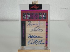 2026 Leaf The Franchise 4 Atlanta Jones Justice Horner Evans Quad Auto Card /4 picture