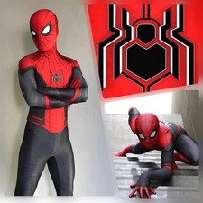 Far from Home Spider Suit Black and Red Costume Detached mask - Adult / Kids picture