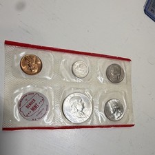 1960-D U.S. Mint Uncirculated 5-Coin Denver Pack – Original Sealed – 90% Silver picture