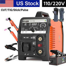 HITBOX 200A HF TIG/MMA/Pulse TIG Welder Air Plasma Cutter 110V/230V &Foot pedal picture