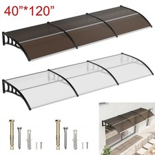 Aluminum Alloy Window Awning Door Canopy for Porch UV Rain Snow Cover Outdoor picture