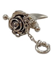 JUSTIN DAVIS earrings, silver. Size: Unknown. #1009 picture