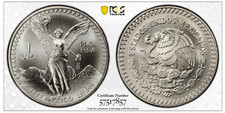 1992 1 oz. Silver Libertad Mexico Onza PCGS MS68 - Scarce in High Grades picture