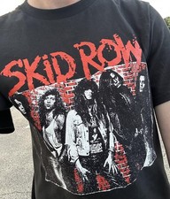 90s Skid Row Rock band retro style Black T shirt Unisex tee Basic NH26412 picture