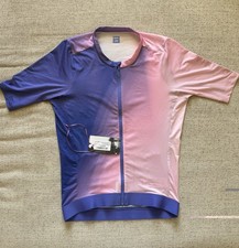 Rapha Pro Team Training Jersey Men's Large Surface Print Blue Pink NWT Cycling picture