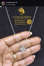 18K Solid White Gold  clove – Real Gold 750 Hallmarked – Unisex Gift .2.7 grams picture