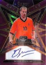 2026 Panini Select Road to FIFA World Cup Bergkamp #ST-DBE Purple Prizm Auto /49 picture