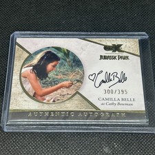 2026 JURASSIC PARK CRYPTOZOIC CZX CAMILLA BELLE AS CATHY BOWMAN AUTO #d 300/395 picture