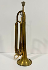 Vintage U.S. Regulation Brass Bugle Made in USA 17