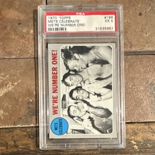Topps 1970 Topps Mets Celebrate We're Number One #198 PSA 5 Baseball Card picture