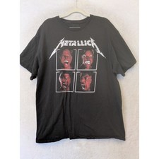 Metallica T-Shirt Men's XL Black WorldWired Tour Double Sided Graphic picture