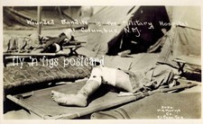 Mexican Revolution Border War RAID COLUMBUS NM RPPC WOUNDED VILLA BANDITS Horne picture