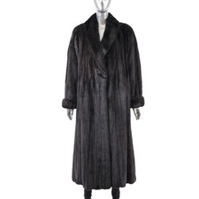 Dark Brown Mink Coat- Size XXL picture