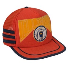 Illinois Fighting Illini Trucker Hat Mens Orange Vintage 80s 90s Chief Illiniwek picture