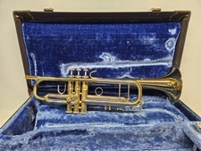 Bach Stradivarius Model 72 MLV Vindabona Bb Trumpet Elkhart #203021 w/ Case 5C picture