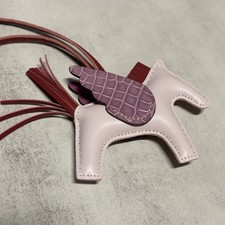 Hermes Pegase PM Pegasus White/Pink Horse Bag Charm Bag Accessory Paris Made picture