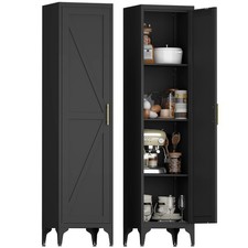 65''Tall Pantry Cabinet, Metal Storage Cabinet with Door and Adjustable Shelves picture