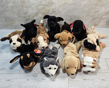 TY Beanie Babies Dog Lot of 11 Retired Vintage '96 '97 '98 With Hang Tags picture
