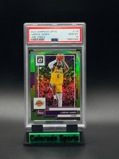 LEBRON JAMES 2022-23 Donruss Optic #116 Lime Green Prizm 094/149 PSA 10 Gem Mint picture