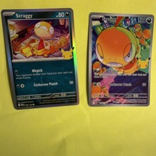 Nintendo Scraggy Holo 30th Anniversary 140/128 Eng 2026 80HP - 2 cards 094/128 picture