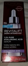 L'Oreal Plumping Serum Revitalift Derm Intensives 1.5% Pure Hyaluronic 1 oz NIB picture