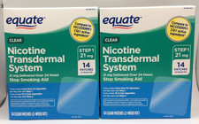 Equate Stop Smoking Patch 14 Clear Patches Step 1 / 21 mg, 09/2028, PACK OF 2 picture