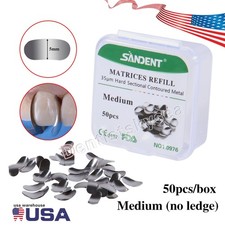 Bandas de Matrices Dentales Seccionales Contorneadas de Metal S/M/L picture