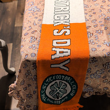 Celtic FC Soccer Scarf Knit Green/White/Orange Officially Licensed picture