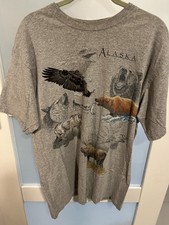 San Segal Hunting Animals New T Shirt Large Anvil Bear Eagle Wolf Deer  AN picture