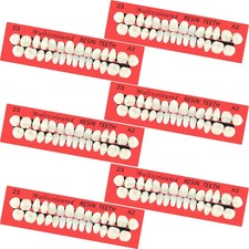 6 juegos de dientes falsos de resina acrílica, dientes artificiales de repuesto  picture