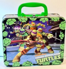 Nickelodeon Teenage Mutant Ninja Turtles Lunch Box + Sealed Cardinal Puzzle NEW picture