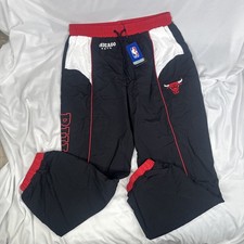 NEW Chicago Bulls NBA The Wild Collective Track Pants Sweatpants Black Red Men L picture