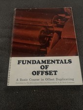 Vintage 1966 Fundamentals of Offset Printing Manual - Metal Spiral Bound MCM picture