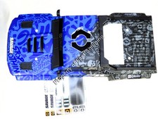 OEM HPI Savage X 4.6 160587 - GT-6 Sportcab Painted Truck Body (Blue) w/Decals picture