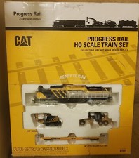 Diecast Masters 87001 Caterpillar Progress Rail HO Scale Train Set Open box  picture